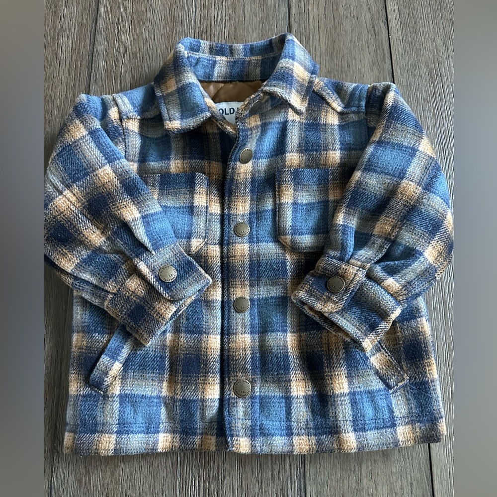 Old Navy Toddler Boys Flannel Jacket - Picture 1 of 5